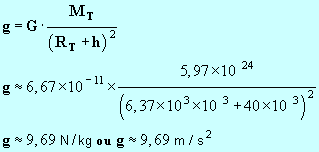 g = 9,69 N / kg