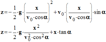 quation de la trajectoire