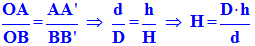 Expression de la hauteur H