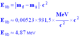 E lib = 4,87 MeV