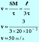 v = 50 m / s