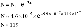 N = 119