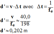 d' = 0,202 m