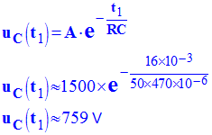uC (t1) = 759 V