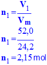 quantit de matire de propane