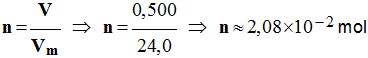 quantit de matire de chlorure d'hydrogne