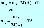 Quantité de matière