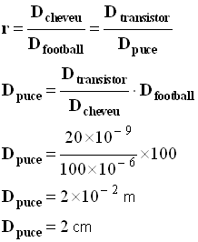 D puce = 2 cm
