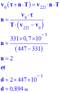 d = 0,894 m