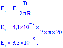 Er = 3,3 E-5 J