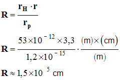 R = 1,5 E5 cm