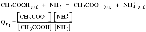 Qr acide thanoque et ammoniac