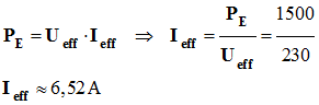 Ieff = 6,52 A