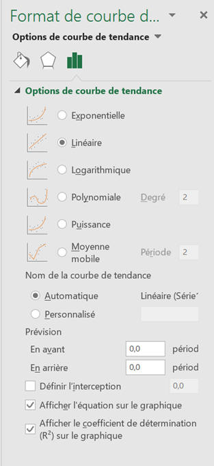 menu Excel
