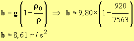 b = 8,61 m / s