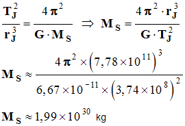 M S = 1,99 E30 kg