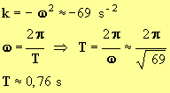 T = 0,76 s