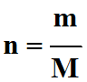 n = m / M