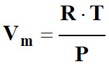 relation volume molaire