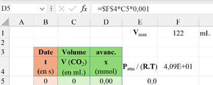 Tableur Excel