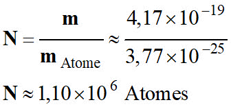 N = 1,10 E6 atomes