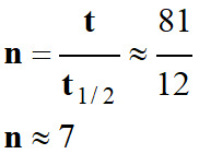 n = 7