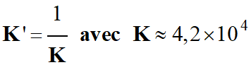 K' = 1 / K