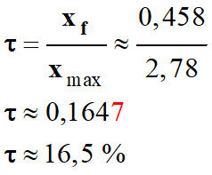 Taux davancement final : 16,5 %