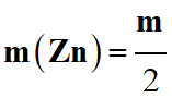 masse de zinc