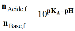 rapport acide base