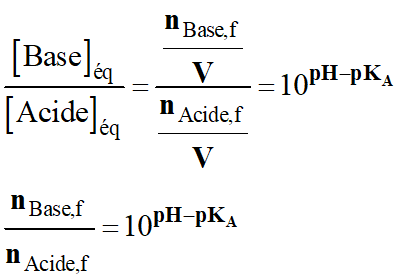 rapport base et acide