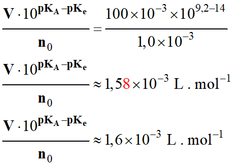 k = 1,6 E-3 L / mol