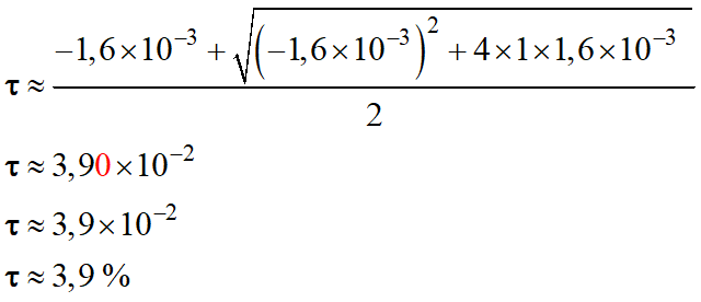 Solution relle positive