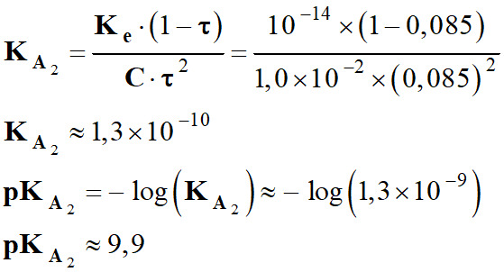 pKA2 = 9,9