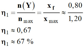 rendement 1 : 67 %