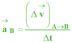 valeur de l'acclration