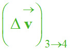 vecteur variation de vitesse