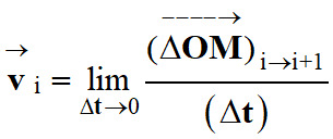 vecteur vitesse