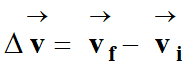 vecteur variation vitesse