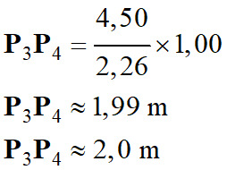 P3P4 = 2,0 m