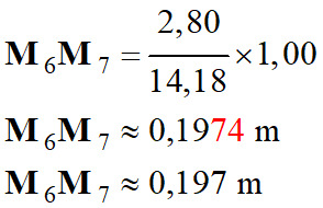 M6M7 = 0,197 m