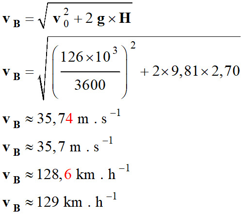 vB = 129 km / h