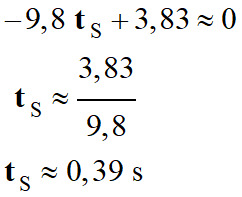 tS = 0,39 s