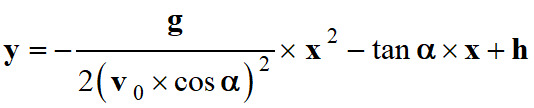 quation de la trajectoire