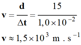 v = 1,5 E3 m / s