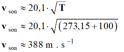 vson = 388 m / s