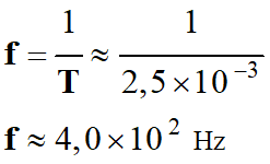 f = 4,0 E2 Hz