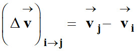 vecteur variation de vitesse