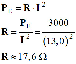 R = 17,6 ohm