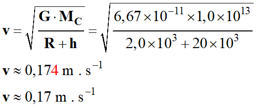 v = 0,17 m / s